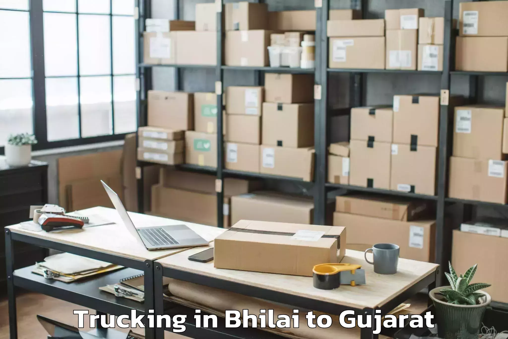 Top Bhilai to Veer Narmad South Gujarat Univ Trucking Available